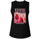 Hunger Games-Hunger Games Effie Trinket Square-Black Ladies Muscle Tank-S - Black