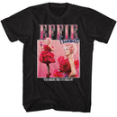 Hunger Games-Hunger Games Effie Trinket Square-Black Adult S/S T-Shirt - Black