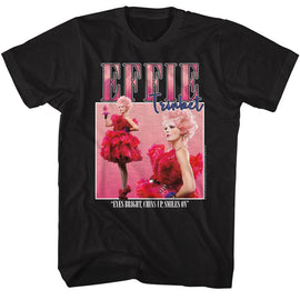 Hunger Games-Hunger Games Effie Trinket Square-Black Adult S/S T-Shirt - Black