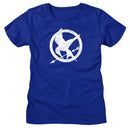 Hunger Games-Hunger Games Mockingjay-Royal Ladies S/S T-Shirt - Royal