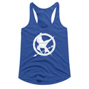Hunger Games-Hunger Games Mockingjay-Royal Ladies Slimfit Racerback-2Xl - Royal