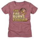 Hunger Games-Hunger Games Let The Games Begin-Mauve Heather Ladies S/S T-Shirt - Mauve Heather