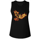 Hunger Games-Hunger Games Mockingjay Pt 2 Pin-Black Ladies Muscle Tank-S - Black