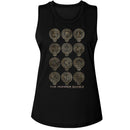 Hunger Games-Hunger Games District Badges-Black Ladies Muscle Tank-S - Black
