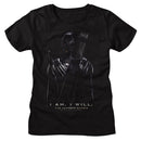 Hunger Games-Hunger Games Katniss Back-Black Ladies S/S T-Shirt - Black