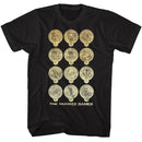 Hunger Games-Hunger Games Shine District Logos-Black Adult S/S T-Shirt - Black