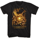 Hunger Games-Hunger Games Songbird Snakes Poster-Black Adult S/S T-Shirt - Black