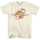 Hunger Games-Hunger Games Bird And Snake Overlay-Natural Adult S/S T-Shirt - Natural