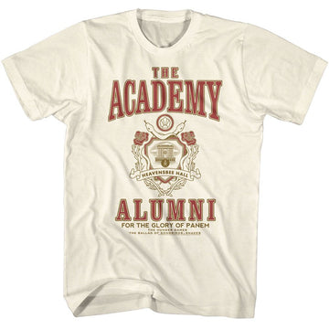 Hunger Games-Hunger Games Academy Alumni-Natural Adult S/S T-Shirt - Natural