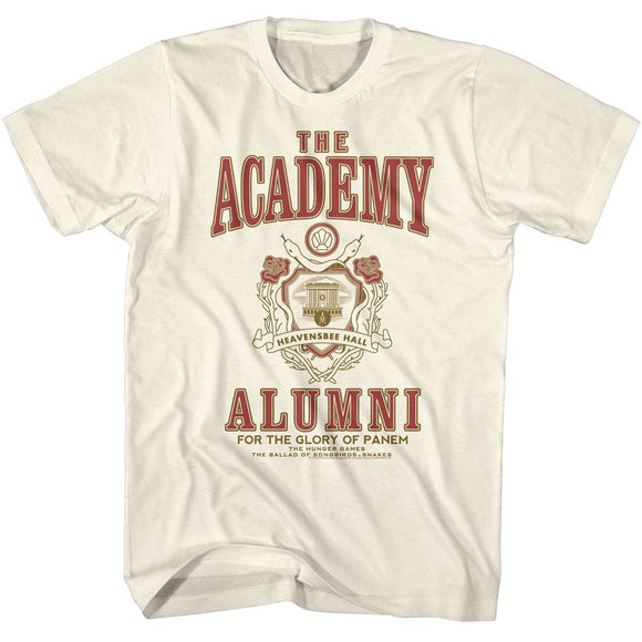 Hunger Games-Hunger Games Academy Alumni-Natural Adult S/S T-Shirt - Natural
