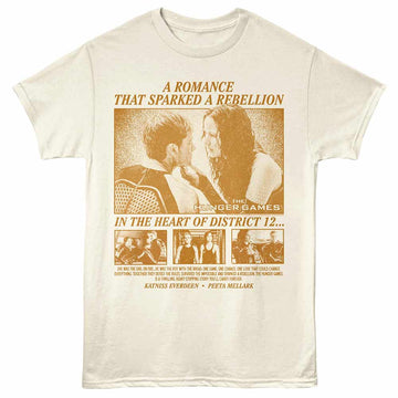The Hunger Games Katniss And Peeta Scenes Natural Adult T-Shirt