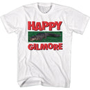 Happy Gilmore-Gilmore Gator-White Adult S/S T-Shirt - White