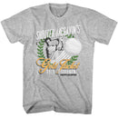 Happy Gilmore-Happy Gilmore Gold Jacket Tournament-Gray Heather Adult S/S T-Shirt - Gray Heather
