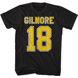 Happy Gilmore-Gilmore Jersey-Black Adult S/S T-Shirt - Black