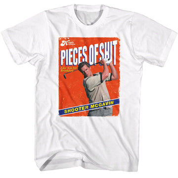 Happy Gilmore-Happy Gilmore Pos For Breakfast-White Adult S/S T-Shirt - White