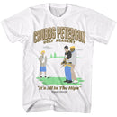 Happy Gilmore-Happy Gilmore Chubbs Golf Academy-White Adult S/S T-Shirt - White