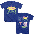 Happy Gilmore-Happy Gilmore Happy Land Mini Golf-Royal Adult S/S T-Shirt ***F&B*** - Royal