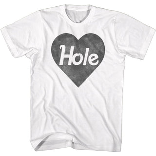 Hole Blk Heart Logo Adult T-Shirts