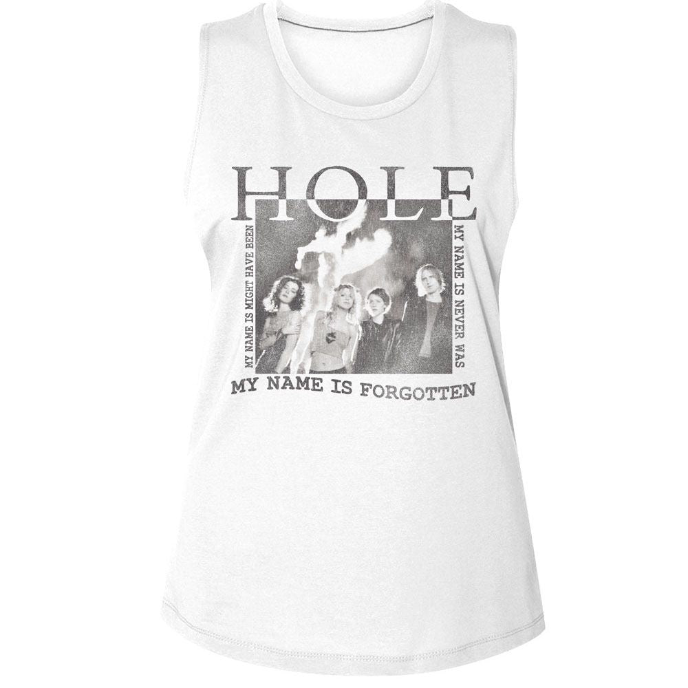 Hole-Hole Celebrity Skin-White Ladies Muscle Tank S - White
