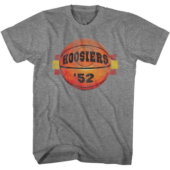 Hoosiers-Hoosiers Basketball 52-Graphite Heather Adult S/S T-Shirt - Graphite Heather