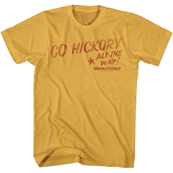 Hoosiers-Hoosiers Go Hickory-Ginger Adult S/S T-Shirt - Ginger