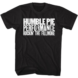 Humble Pie-Humble Pie Rockin The Filmore-Black Adult S/S T-Shirt S - Black