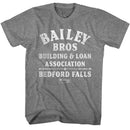 Its A Wonderful Life-Iawl Bailey Bros-Graphite Heather Adult S/S T-Shirt - Graphite Heather