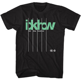 Idkhow-Idkhow Logo Splice-Black Adult S/S T-Shirt - Black
