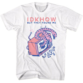 Idkhow-Idkhow Double Snake-White Adult S/S T-Shirt - White