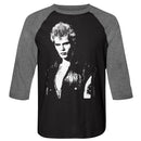 Billy Idol-Billy I-Vintage Black/Premium Heather Adult 3/4 Sleeve Raglan-S - Vintage Black/Premium Heather