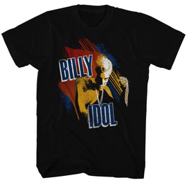 Billy Idol-Idol-Black Adult S/S T-Shirt - Black