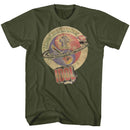 Billy Idol-Whiplash Smile-Military Green Adult S/S T-Shirt - Military Green