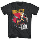 Billy Idol-Rebel Yell-Black Heather Adult S/S T-Shirt - Black Heather