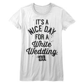 Billy Idol-Nice Day-White Ladies S/S T-Shirt - White