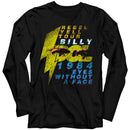 Billy Idol-Eyeballs-Black Adult L/S T-Shirt - Black