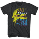 Billy Idol-Eyeballs-Black Heather Adult S/S T-Shirt - Black Heather