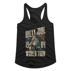 Billy Idol-World Tour-Black Ladies Slimfit Racerback-S - Black