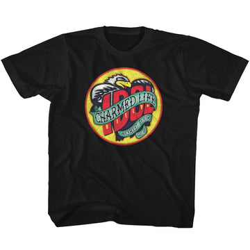 Billy Idol-Charmed Life-Black Youth S/S T-Shirt (7-8) - Black