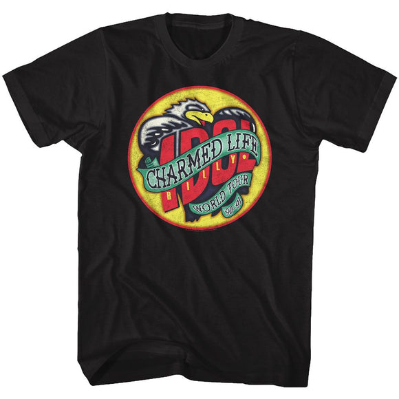 Billy Idol-Charmed Life-Black Adult S/S T-Shirt - Black