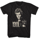 Billy Idol-2 Tone Billy-Black Adult S/S T-Shirt - Black