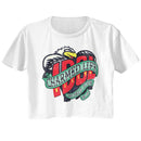 Billy Idol-Circleless-White Ladies S/S Festival Cali Crop-S - White