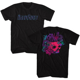 Incubus-Octopus Skull-Black Adult S/S T-Shirt ***F&B*** - Black