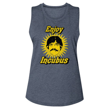 Incubus-Enjoy Inubus-Antique Denim Ladies Muscle Tank-S - Antique Denim