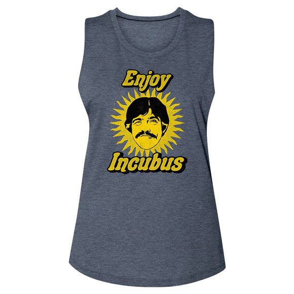 Incubus-Enjoy Inubus-Antique Denim Ladies Muscle Tank-S - Antique Denim