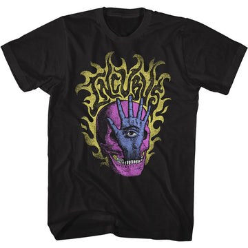 Incubus-Skull Hand-Black Adult S/S T-Shirt - Black