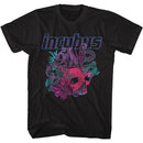 Incubus-Logo And Octopus Skull-Black Adult S/S T-Shirt - Black