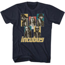 Incubus-Incubus Band Member Boxes-Navy Adult S/S T-Shirt - Navy