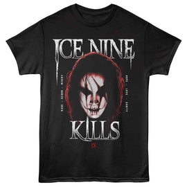 Ice Nine Kills-Ice Nine Kills The Crow Face-Black Adult S/S T-Shirt - Black