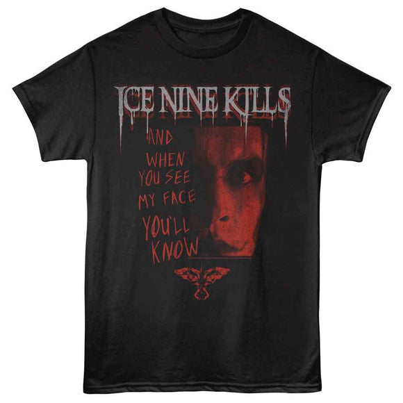 Ice Nine Kills-Ice Nine Kills When You See My Face-Black Adult S/S T-Shirt - Black