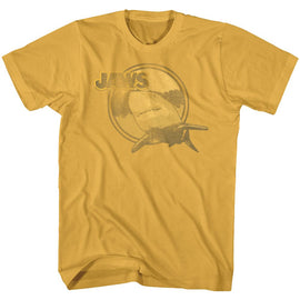 Jaws-Yellow Jaws-Ginger Adult S/S T-Shirt - Ginger